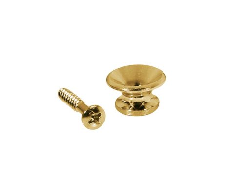 EP-K-G Boston  strap buttons, metal, with screw, v-model, diameter 13mm, 2-pack, gold