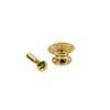 EP-K-G Boston  strap buttons, metal, with screw, v-model, diameter 13mm, 2-pack, gold