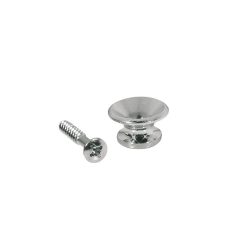   EP-K-N/20 Boston  strap buttons, metal, with screw, v-model, diameter 13mm, 20 pcs bulk pack, nickel