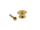 EP-L-G Boston  strap buttons, metal, with screw, v-model, diameter 14mm, 2-pack, gold