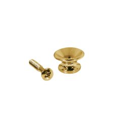   EP-L-G Boston  strap buttons, metal, with screw, v-model, diameter 14mm, 2-pack, gold