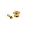 EP-L-G Boston  strap buttons, metal, with screw, v-model, diameter 14mm, 2-pack, gold