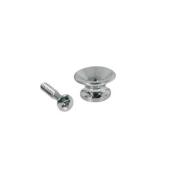   EP-L-N Boston  strap buttons, metal, with screw, v-model, diameter 14mm, 2-pack, nickel