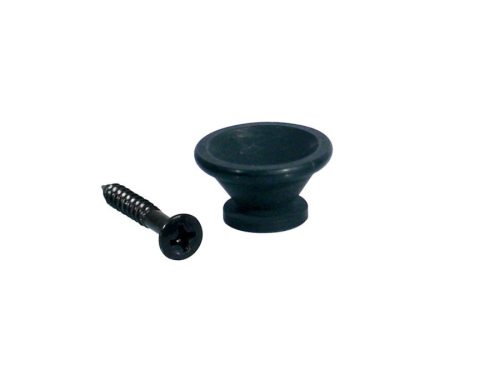 EP-PP-B Boston  strap buttons, metal, with screw, v-model, diameter 17mm, 2-pack, black