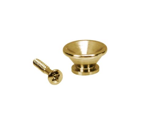 EP-PP-G Boston  strap buttons, metal, with screw, v-model, diameter 17mm, 2-pack, gold