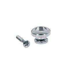  EP-R-C Boston  strap buttons, metal, with screw, spherical model, diameter 14mm, 2-pack, chrome