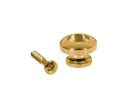 EP-R-G Boston  strap buttons, metal, with screw, spherical model, diameter 14mm, 2-pack, gold