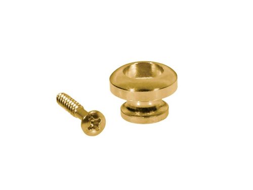 EP-R-G Boston  strap buttons, metal, with screw, spherical model, diameter 14mm, 2-pack, gold