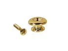 EP-RR-G Boston  strap buttons, metal, with screw, spherical model, diameter 17mm, 2-pack, gold