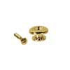 EP-RR-G Boston  strap buttons, metal, with screw, spherical model, diameter 17mm, 2-pack, gold