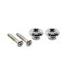 EP-S-C Boston  strap buttons, metal, with screw, v-model, diameter 15mm, 2-pack, chrome