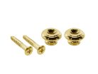 EP-S-G Boston  strap buttons, metal, with screw, v-model, diameter 15mm, 2-pack, gold