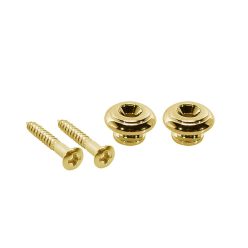   EP-S-G Boston  strap buttons, metal, with screw, v-model, diameter 15mm, 2-pack, gold