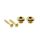 EP-S-G Boston  strap buttons, metal, with screw, v-model, diameter 15mm, 2-pack, gold