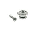 EP-S-N Boston  strap buttons, metal, with screw, v-model, diameter 15mm, 2-pack, nickel