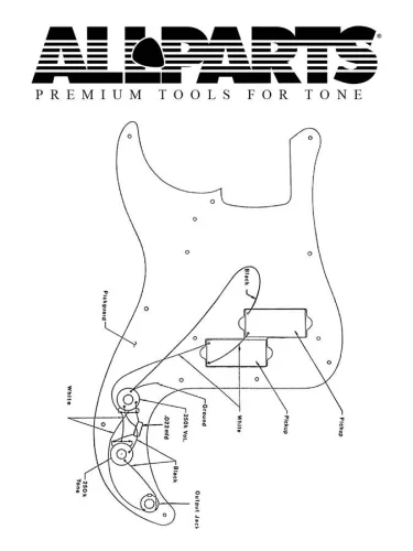 EP4139000 Allparts  wiring kit for Precision Bass