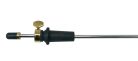 EPC-250G ELS  cello endpin, ebony, gold lacquered fittings, 52cm.solid rod