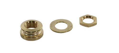 EPJ-SB-GD Boston  strap button nut, for EPJ models M8 thread, with nut and washer, gold