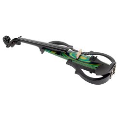   EV-40-GN Leonardo  electric violin with modern design, pre-amp, with bow, case, headphones, shoulder rest, green