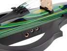 EV-40-GN Leonardo  electric violin with modern design, pre-amp, with bow, case, headphones, shoulder rest, green