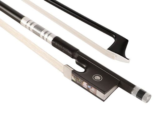 Leonardo EV-50-W E-Geige – traditionelles Design, Shadow aktives Tonabnehmersystem, mit Etui, Kopfhörer und ELS FBV-10 Bogen aus Fiberglas