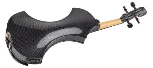 Leonardo EV-60-CB E-Geige – Elementary Serie, Hohlkörper, Shadow aktives System, Ebenholzgriffbrett & Wirbel, Carbon-Optik
