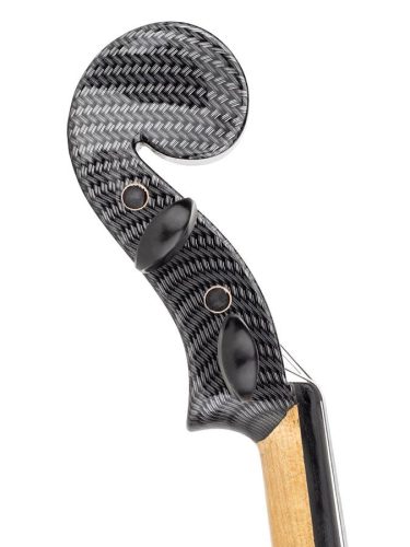 Leonardo EV-60-CB E-Geige – Elementary Serie, Hohlkörper, Shadow aktives System, Ebenholzgriffbrett & Wirbel, Carbon-Optik