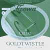 F-1204 Fisoma Goldtwistle cello string C-4 4/4, steel & aluminum