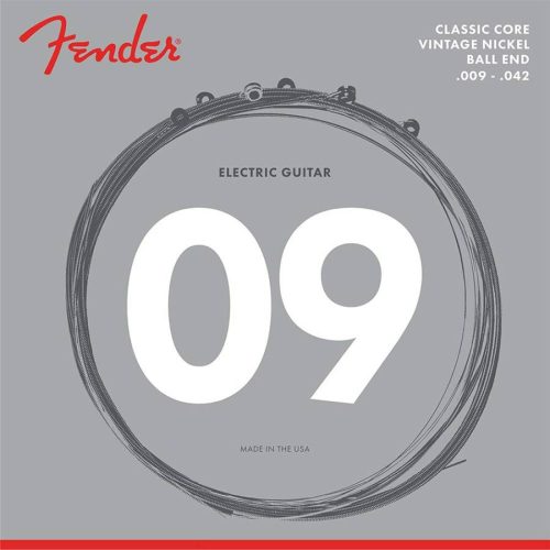 F-155L Fender Classic Core string set electric, vintage nickel, light, ball ends, 009-011-016-024-032-042