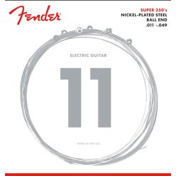   F-250M Fender Super 250s string set electric, nickel roundwound, medium, 011-014-018-028-038-049