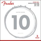 F-250R-3 Fender Super 250s string set electric, nickel roundwound, regular, 010-013-017-026-036-046, 3 pack