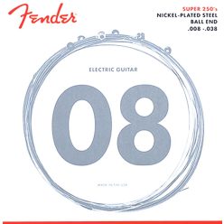   F-250XS Fender Super 250s string set electric, nickel roundwound, extra light, 008-011-014-021w-030-038