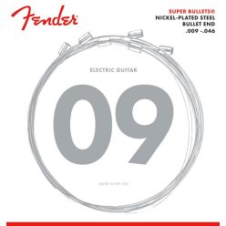   F-3250LR Fender Super Bullets string set electric, nickel roundwound, light top regular bottom, 009-011-016-026-036-046