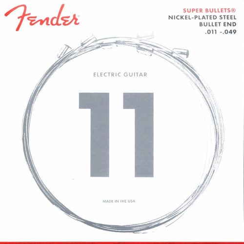 F-3250M Fender Super Bullets string set electric, nickel roundwound, medium, 011-014-018-028-038-049