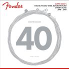 F-5250XL Fender Super 5250s string set electric bass, nickel plated steel, shortscale 30", extra light 040-060-075-095