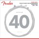 F-5250XL Fender Super 5250s string set electric bass, nickel plated steel, shortscale 30", extra light 040-060-075-095