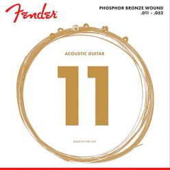   F-60CL Fender Phosphor Bronze string set acoustic, ph.bronze roundwound, custom light, 011-015-023-032-042-052