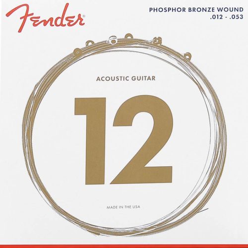 F-60L Fender Phosphor Bronze string set acoustic, ph.bronze roundwound, light, 012-016-024-032-042-053