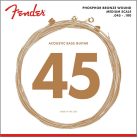 F-7060 Fender Phosphor Bronze Acoustic Bass string set 32" medium scale, phosphor bronze wound, 045-065-080-100