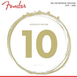   F-70XL Fender 80/20 Bronze string set acoustic, bronze roundwound, extra light, 010-014-022-030-040-048