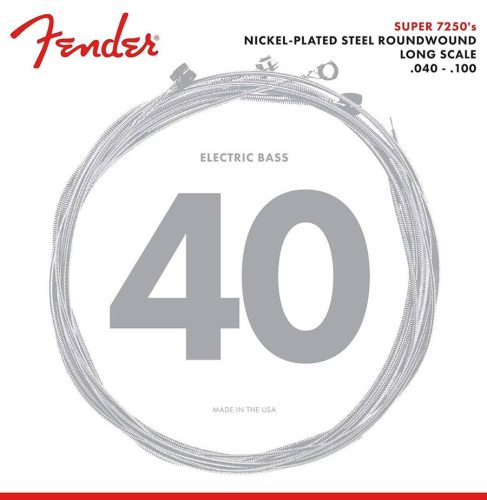 F-7250L Fender Super 7250s string set electric bass, nickel roundwound, light 040-050-080-100