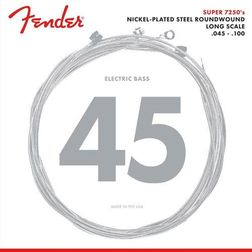 F-7250ML Fender Super 7250s string set electric bass, nickel roundwound, medium light 045-065-080-100