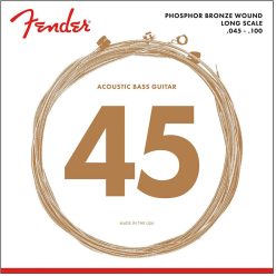  F-8060 Fender Phosphor Bronze Acoustic Bass string set 34" long scale, phosphor bronze wound 045-065-080-100