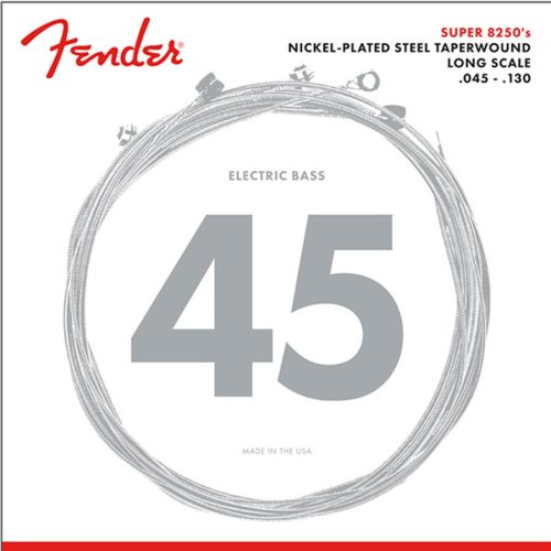 F-82505M Fender Super 8250s string set electric bass 5 (strings through body), nickel roundwound, medium 045-065-085-110TW-130T