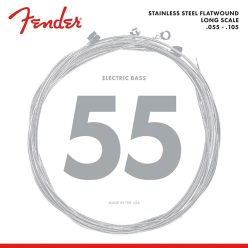   F-9050M Fender Stainless 9050s string set electric bass, stainless steel flatwound, medium, 055-070-090-105