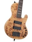 F10 5/NTS Sire Basses F Series Marcus Miller swamp ash + poplar burl 5-string active bass guitar, natural satin, with hardcase