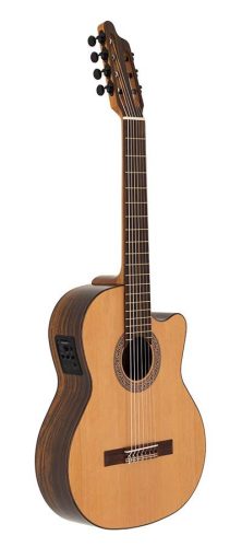 F65CW7SVE Kremona Performer Series 7-string classic guitar solid red cedar and indian rosewood, gloss finish - with Fishman Classic