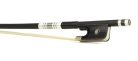 FBC-10/12 ELS  cello bow, 1/2, glass fiber/black, round, ebony frog, single eye, whalebone imitation