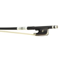   FBC-10/12 ELS  cello bow, 1/2, glass fiber/black, round, ebony frog, single eye, whalebone imitation