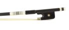 FBC-10/12 ELS  cello bow, 1/2, glass fiber/black, round, ebony frog, single eye, whalebone imitation